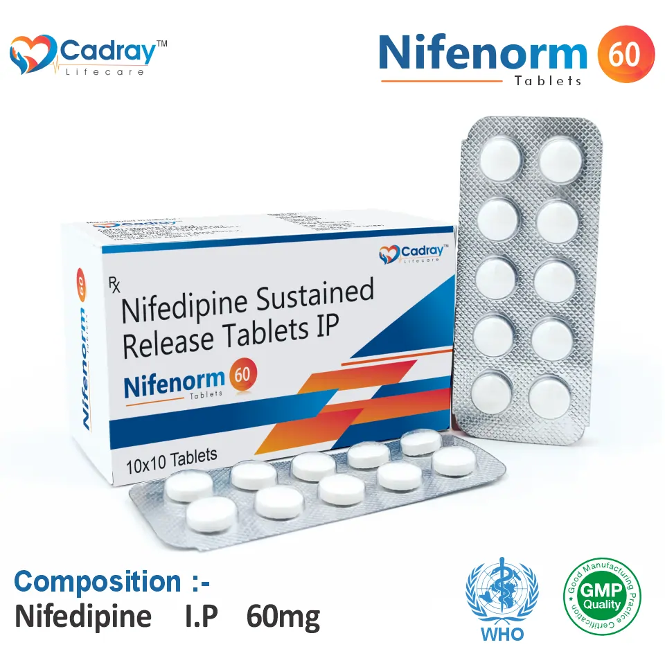 Nifedipine 60 mg tablet PCD pharma franchise